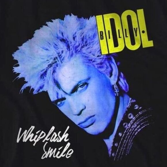 Billy Idol T-Shirt Whiplash Smile Album Cover Art Punk Rock Concert Tee 96 - Picture 2 of 5
